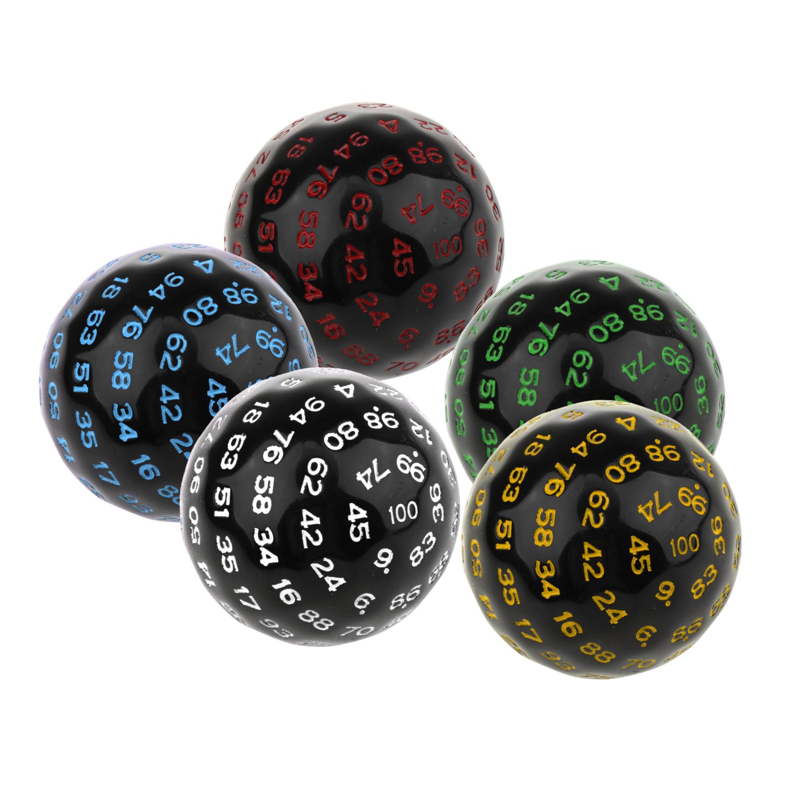 Board Game Roleplay - Dados acrílicos de 100 caras D100