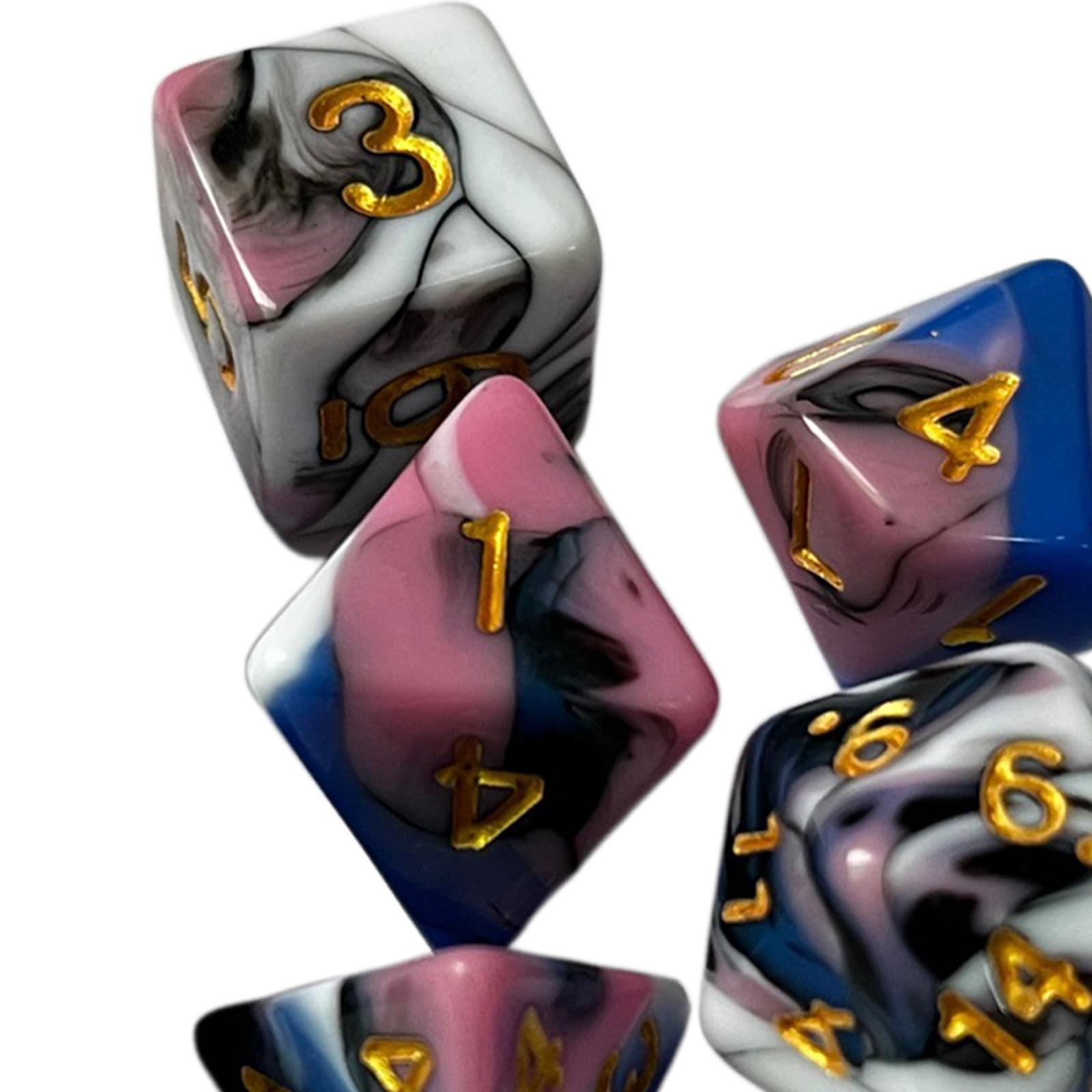 Board Game Roleplay - Juego de dados poliédricos acrílicos grabados