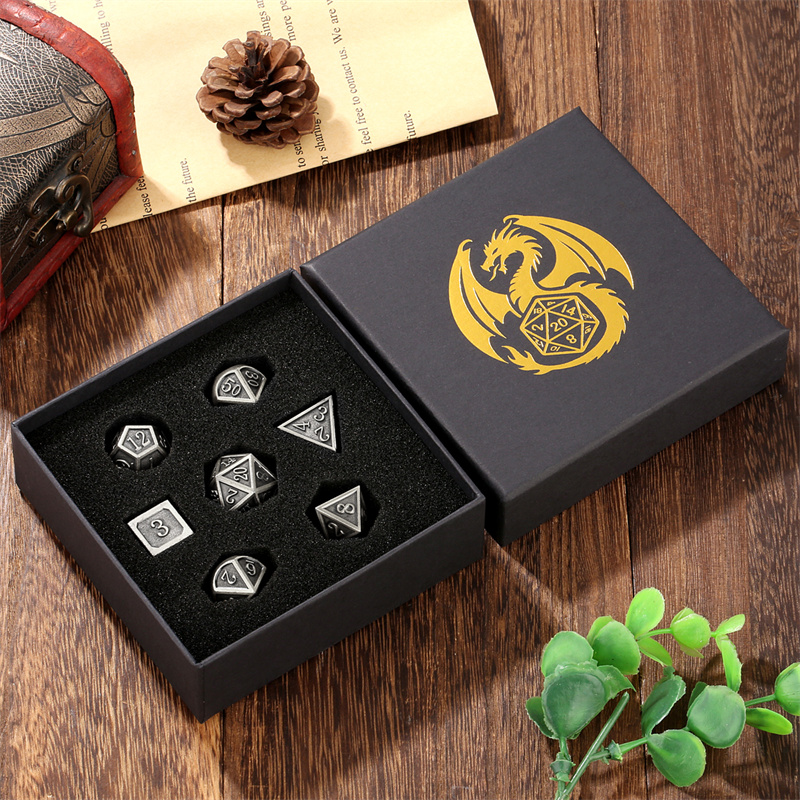 Board Game Roleplay - 7 unids/set de dados poliédricos de