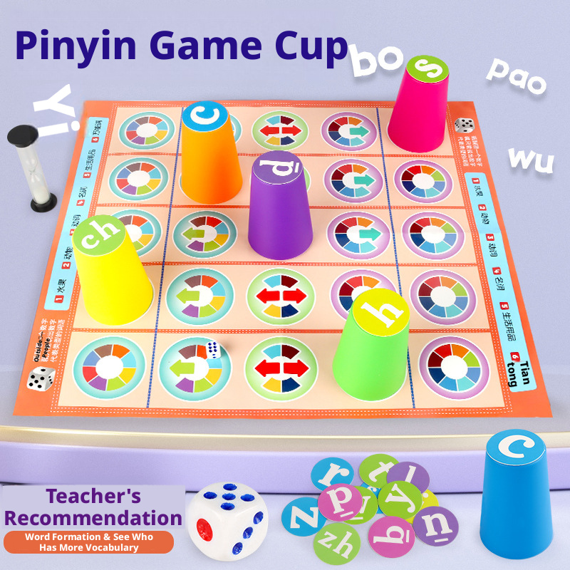 Board Game With Questions - Juego de mesa chino Pinyin para