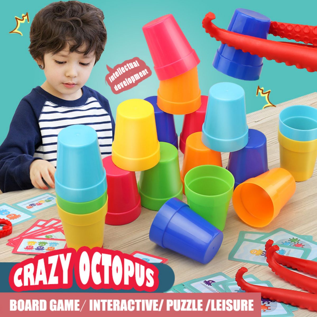 Board Game Quick - Crazy Octopus juego de mesa interactivo