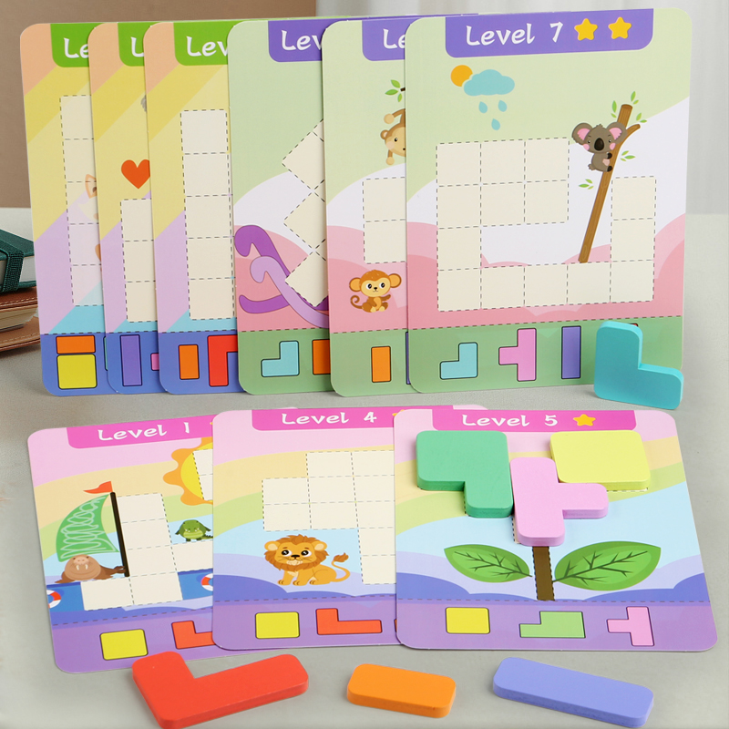Board Game Quiz - Juguete educativo de rompecabezas de madera,