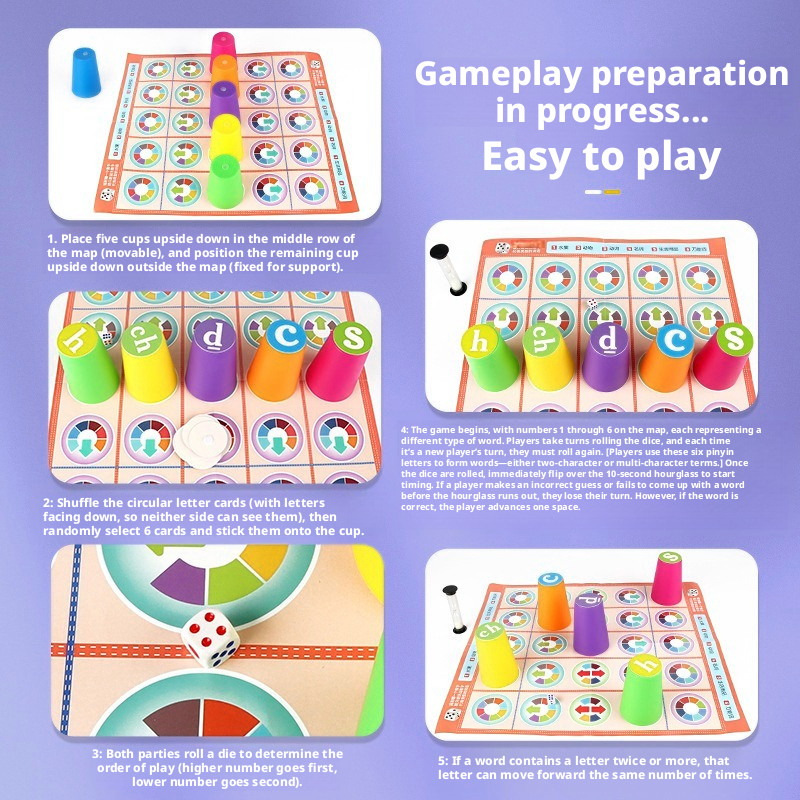 Juego de mesa chino Pinyin par - Board Game With Questions reseña y precio