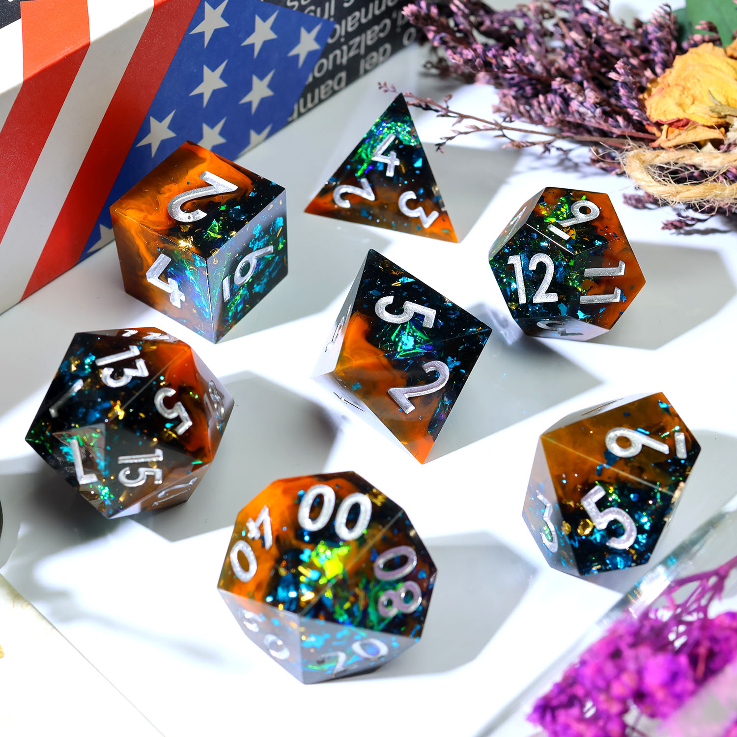 Juego de Dados de Resina Hecho - Board Game Roleplay reseña y precio
