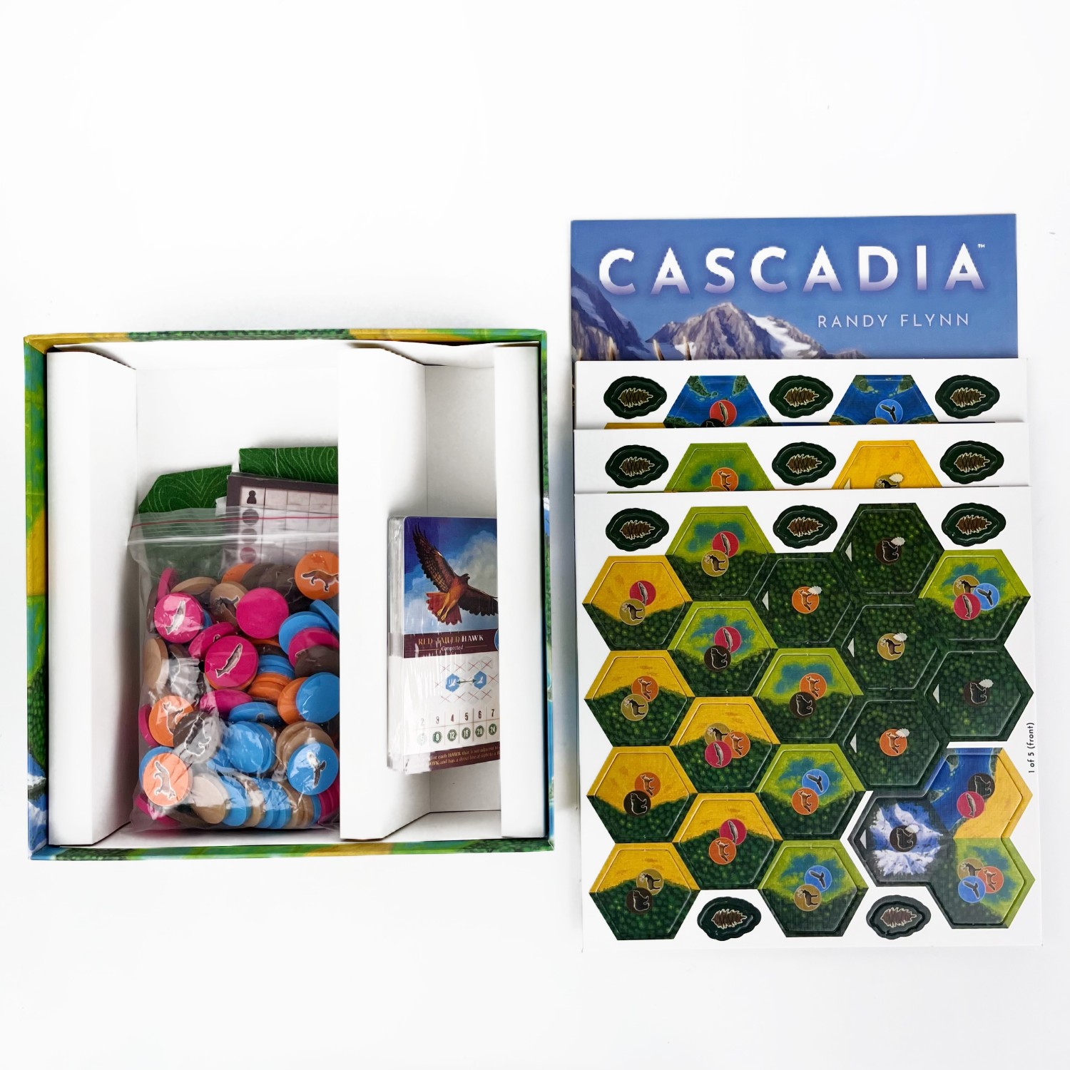 Juego de Mesa Cascadia |   Jue - Board Game Harmonies reseña y precio