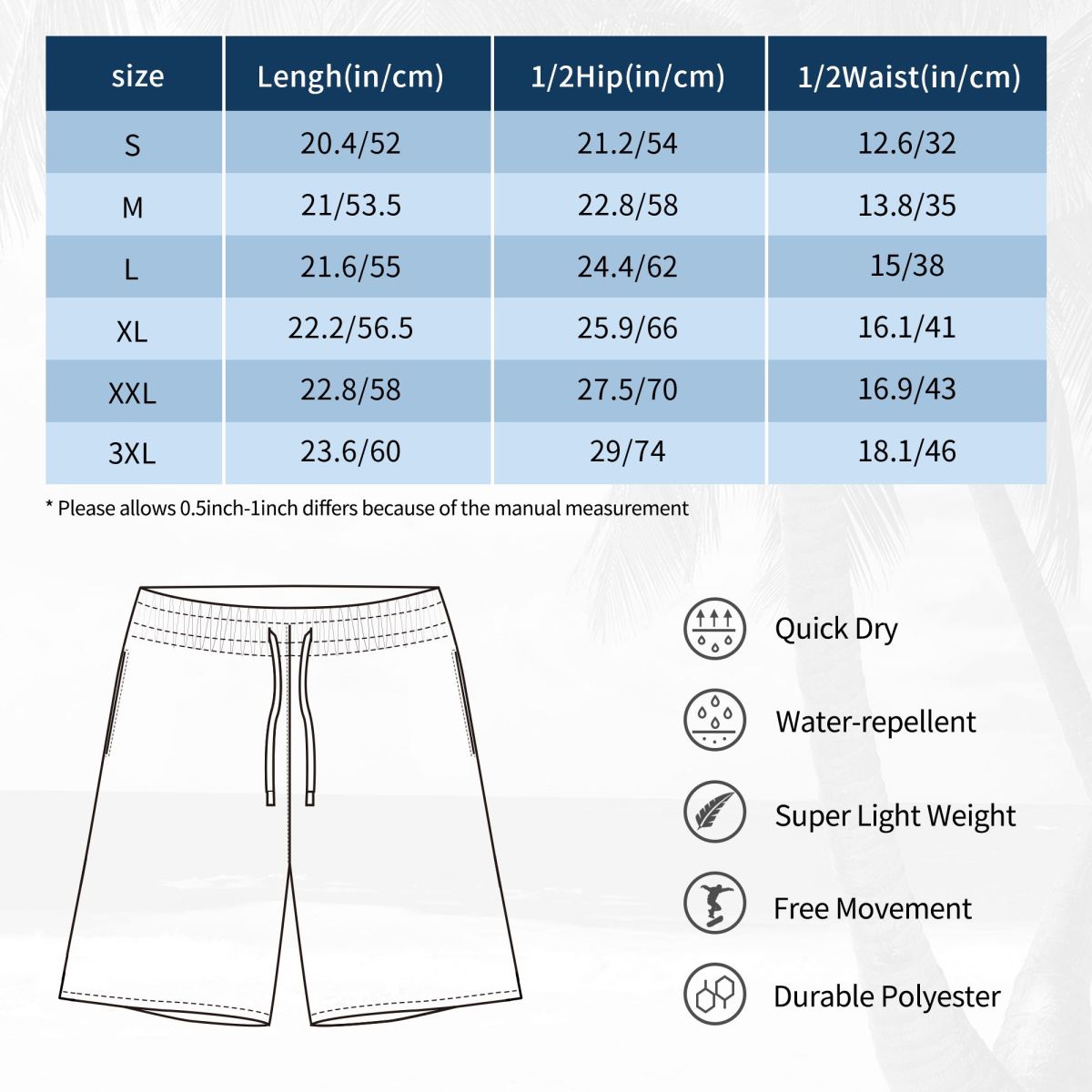 Pantalones Cortos de Playa par - Board Game Quick reseña y precio
