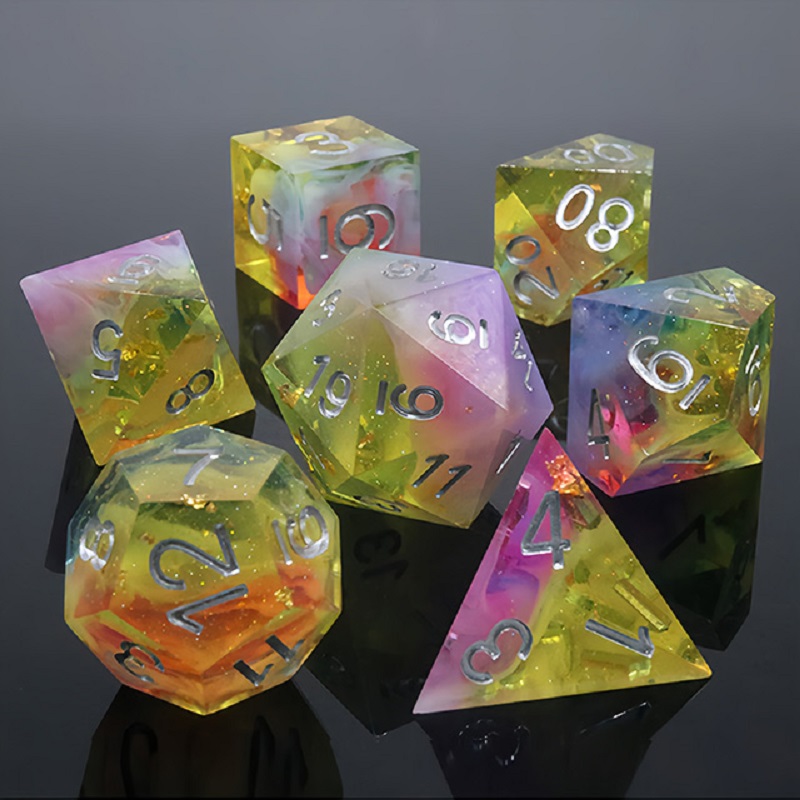 7 unids/set dados de resina mu - Board Game Roleplay reseña y precio