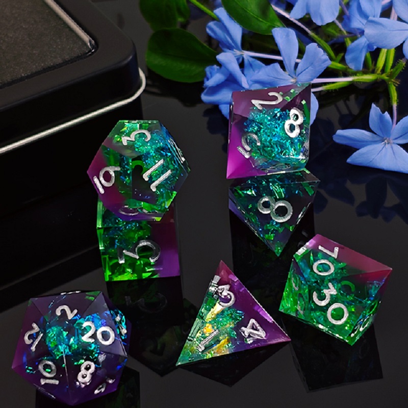 7 unids/set dados de resina mu - Board Game Roleplay reseña y precio