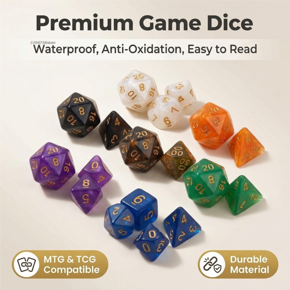 Juego de 7 dados para juegos d - Board Game Economy reseña y precio